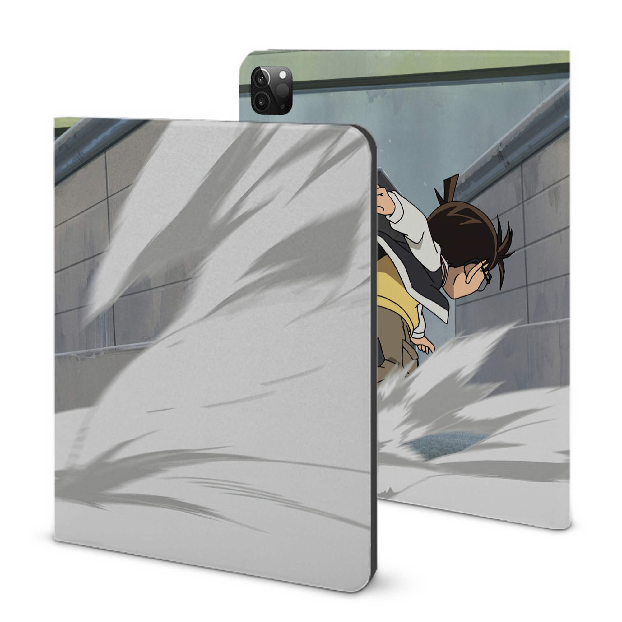 （画像用） 名探偵コナン Detective Conan IPadケース ペンホルダー付き ブックスタイルデザイン